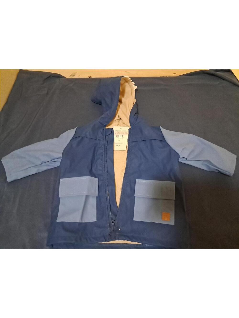 Rachel Zoe NWT Baby Shark Jackets Rainproof , Wibd Proof Lined  12m. SHARK HOOD
